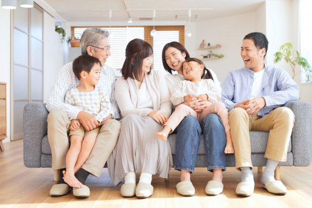 笑顔の家族